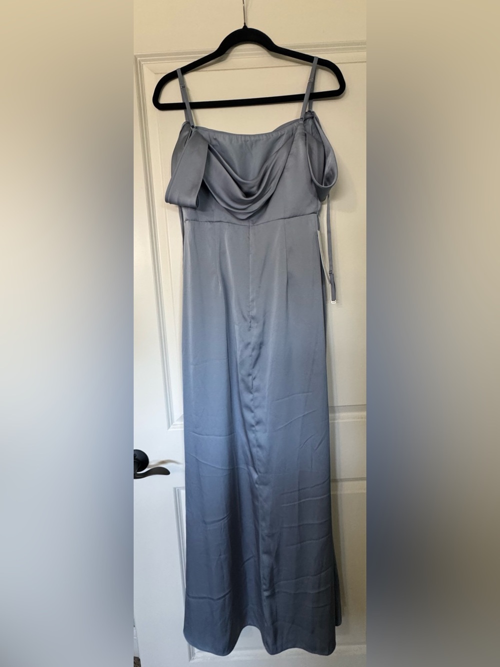 Azazie Callan Bridesmaid Dress size A6 dusty blue NEW! - Picture 7 of 10